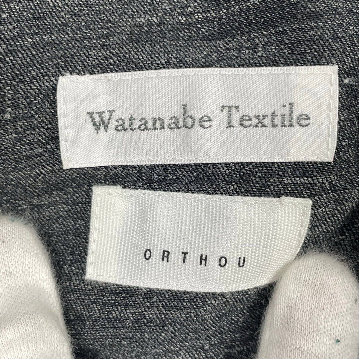 WATANABE TEXTILE × ORTHOU / ノーカラーカバーオールジャケット SIZE:FREE