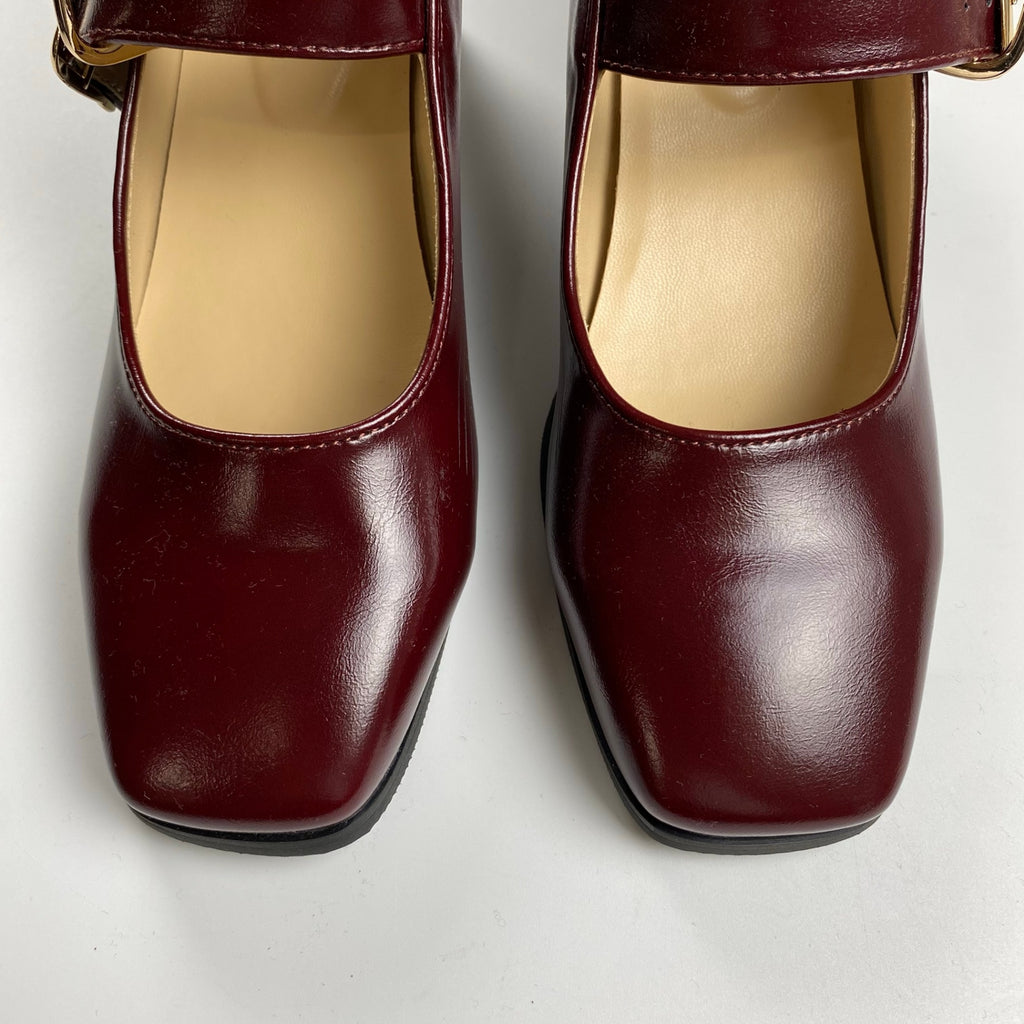 an another angelus アン アナザー アンジェラス / ストラップスクエアパンプス SIZE:M（23.5cm程度）