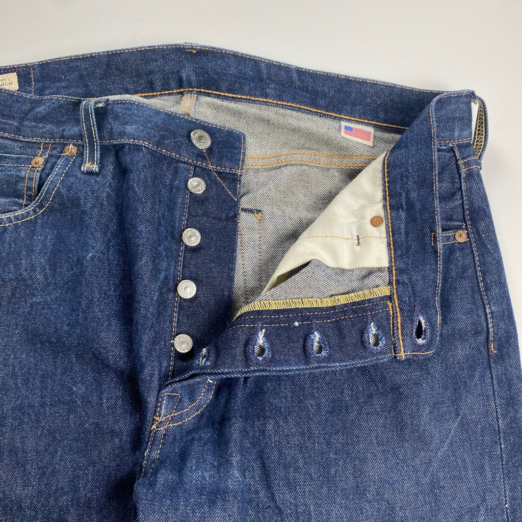 Levi's リーバイス / 501デニムパンツ コーンデニムホワイトオーク 濃紺 USA製 参考定価：23,000程度 SIZE：W36 L34