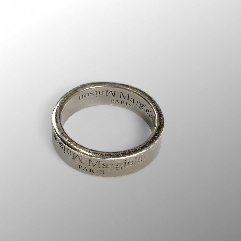 【クリーニング済】 Maison Margiela メゾンマルジェラ / Reverse Logo Ring リバースロゴ リング SIZE：20号