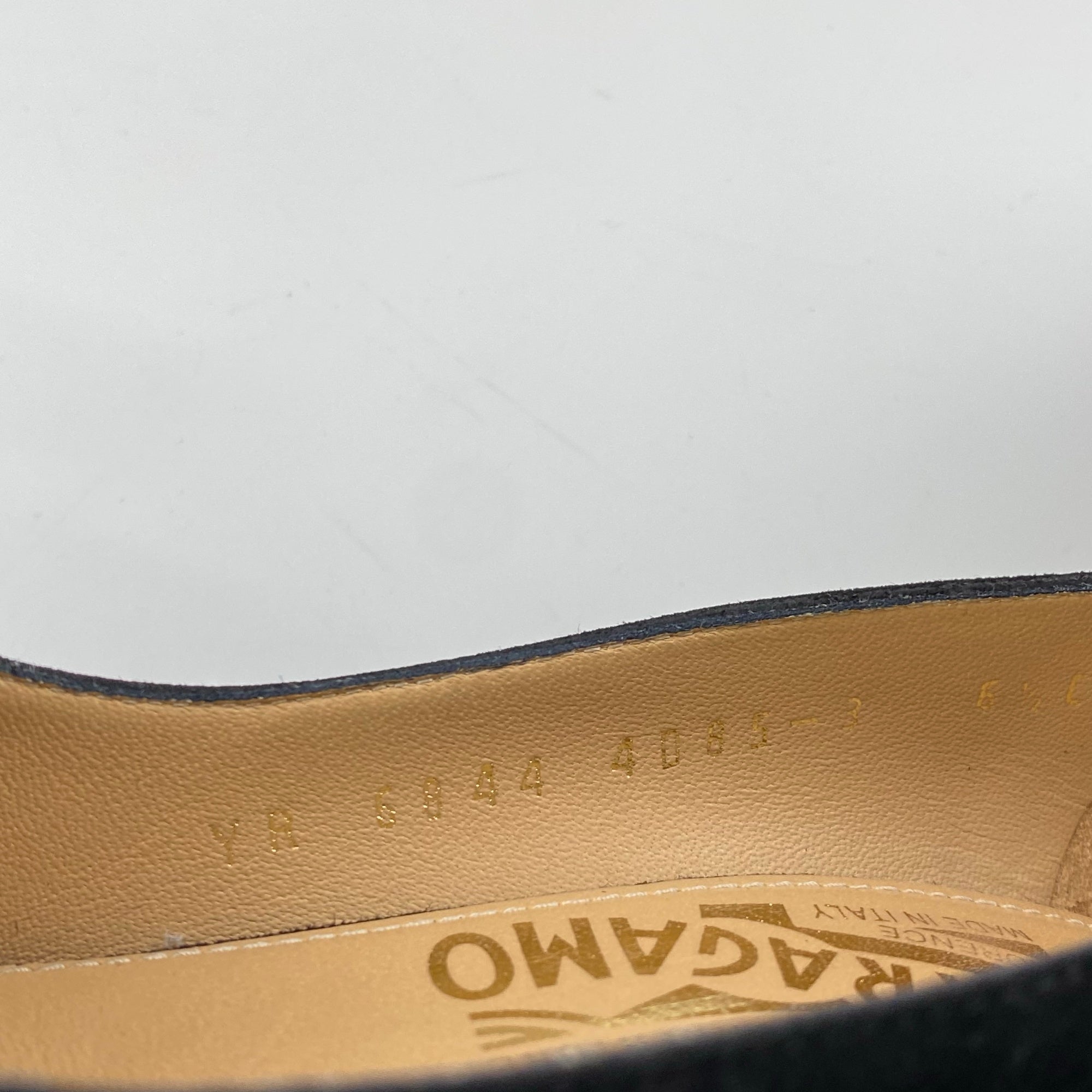 SALVATORE FERRAGAMO サルバトーレ フェラガモ / ヌバック ヒール パンプス SIZE:6 1/2（24cm程度）