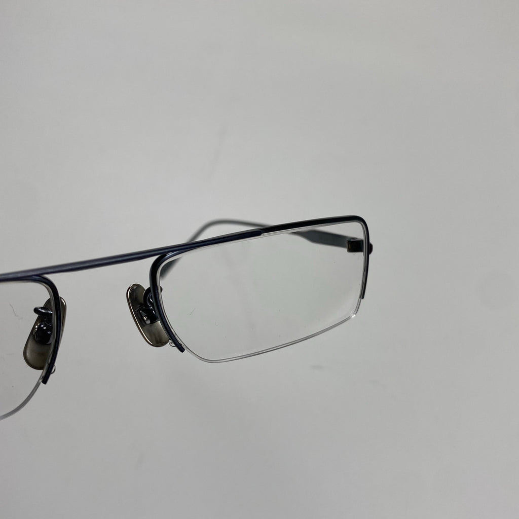 金子眼鏡 【METALシリーズ】 / ハイブリッジ ミニマル 伊達メガネ 度なしクリアレンズ入 参考定価：40,000+tax