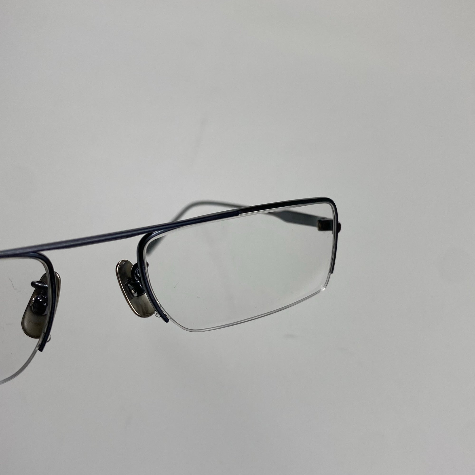 金子眼鏡 【METALシリーズ】 / ハイブリッジ ミニマル 伊達メガネ 度なしクリアレンズ入 参考定価：40,000+tax