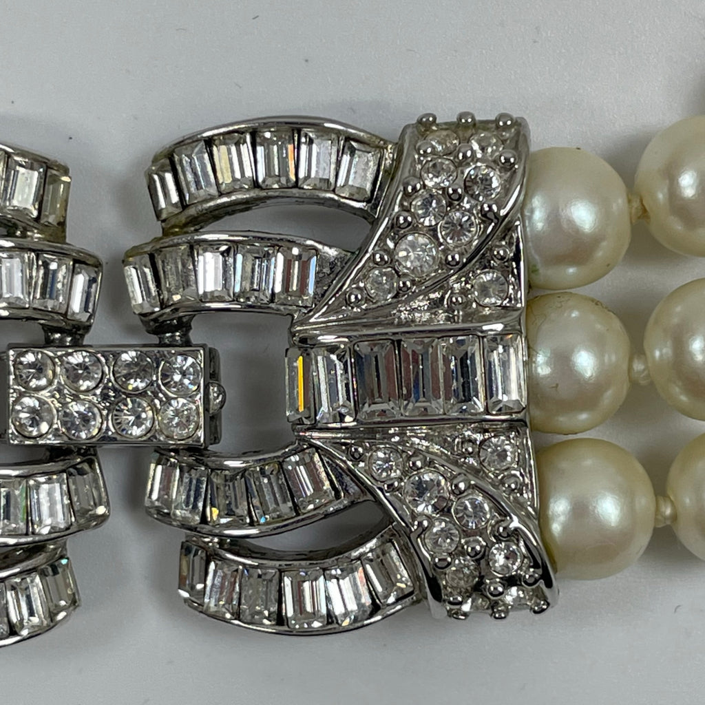 FOXEY フォクシー / 3連パールネックレス 参考定価：50,000程度 SIZE:約33cm