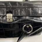 collection PRIVEE? コレクションプリヴェ / レザーボストンバッグ ブラック H.P FRANCE取扱い 参考定価：150,000程度