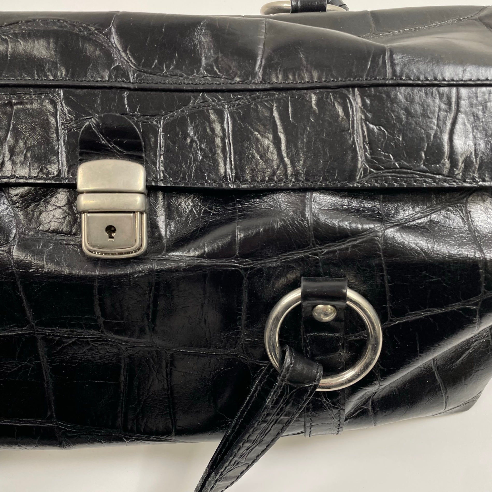 collection PRIVEE? コレクションプリヴェ / レザーボストンバッグ ブラック H.P FRANCE取扱い 参考定価：150,000程度