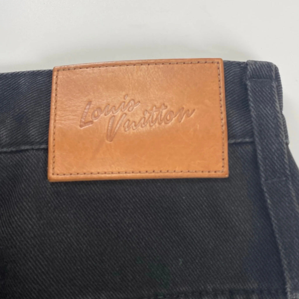 【ヴァージル期 鑑定済】 LOUIS VUITTON ルイ ヴィトン / TUCK WIDE DENIM タックワイドデニムパンツ HHD91WRDH SIZE:W30