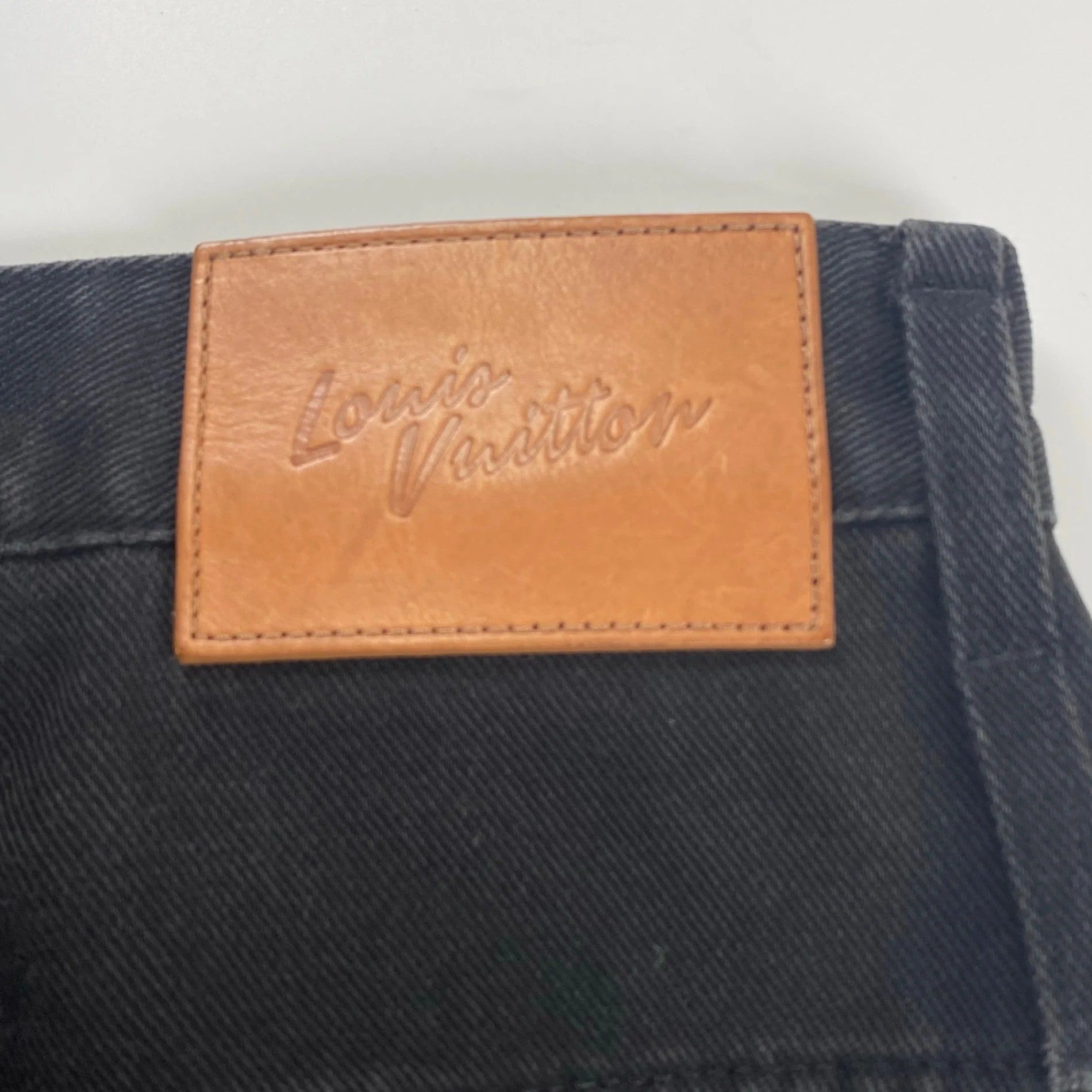 【ヴァージル期 鑑定済】 LOUIS VUITTON ルイ ヴィトン / TUCK WIDE DENIM タックワイドデニムパンツ HHD91WRDH SIZE:W30