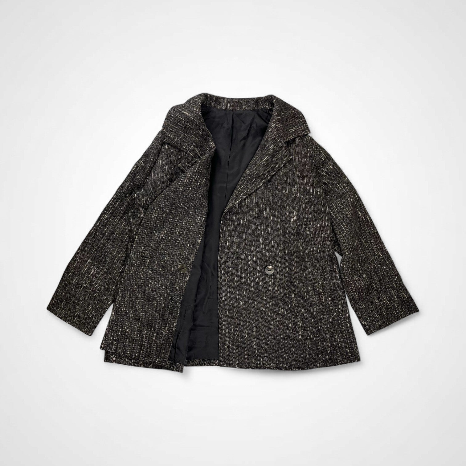 the jump YACCOMARICARD ザ ジャンプ ヤッコマリカルド / シルクMIX ダブルブレスト ワイドジャケット 参考定価：40,000程度 SIZE:FREE