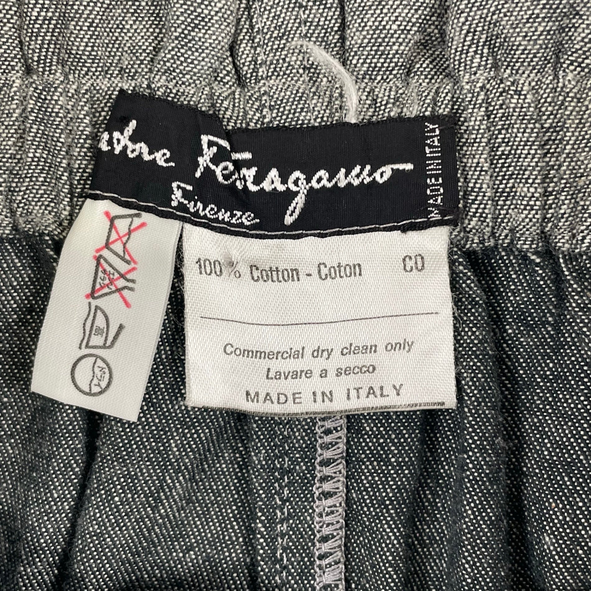 Salvatore ferragamo / ヴィンテージ イージーデニムスカート イタリア製