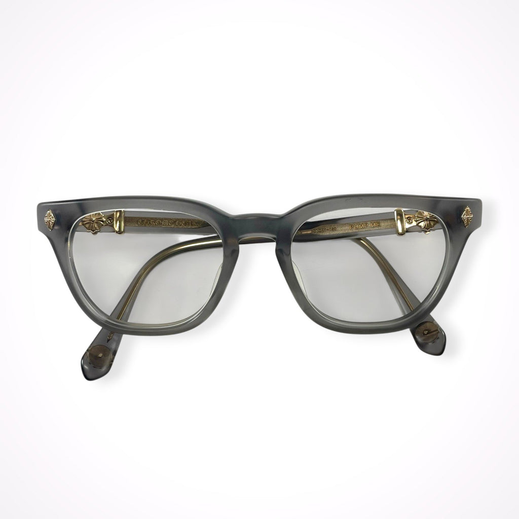 CHROME HEARTS / PUMP MEアイウェア＆クリップオン ケース付 度なしカラーレンズ付 SIZE:51□21-153