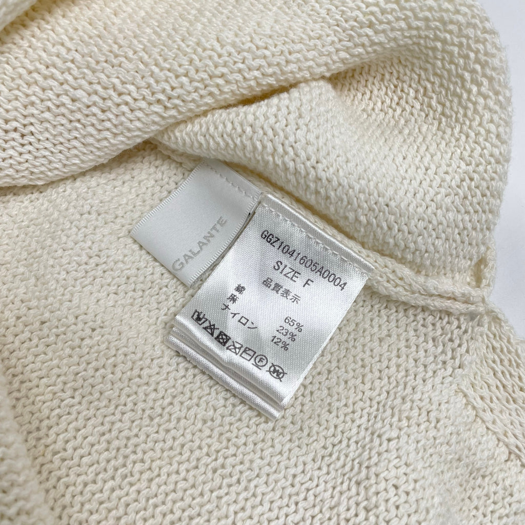 GALLARDA GALANTE ガリャルダ ガランテ / 深Vネックニットベスト 24SS 参考定価：16,000+tax SIZE:FREE