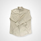 GIORGIO ARMANI LE COLLEZIONI ジョルジオアルマーニ / 80s ヴィンテージシャツ ホワイト×ベージュ SIZE：15 1/2