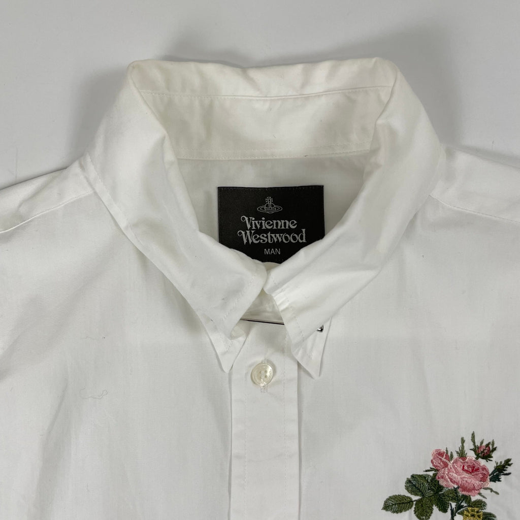 Vivienne Westwood MAN / "REDOUTE ROSE" ピンホールカラーシャツ 参考定価：30,000+tax SIZE：50