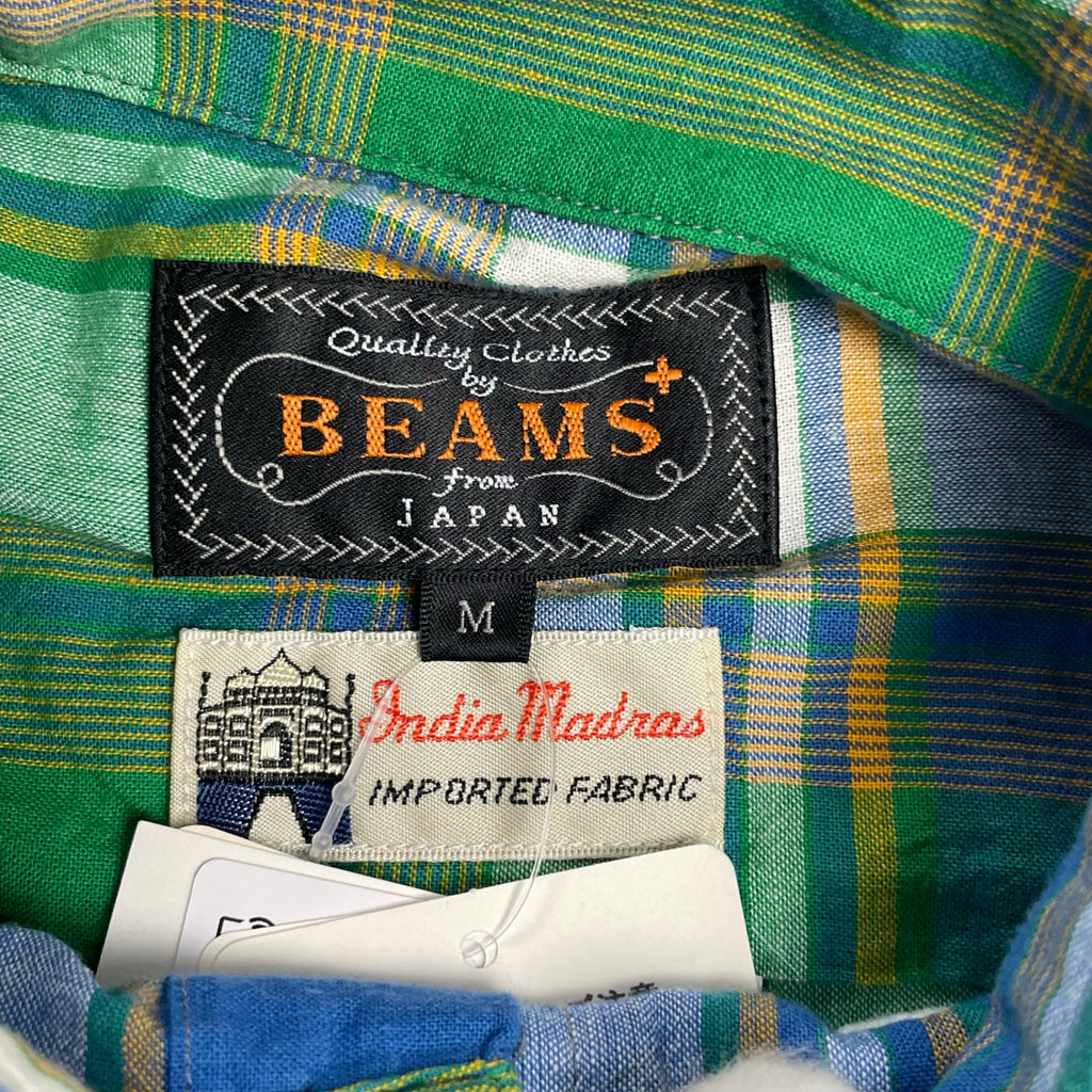 BEAMS PLUS ビームスプラス / BD MADRAS マドラスチェック ボタンダウンシャツ 参考定価：14,000+tax SIZE:M