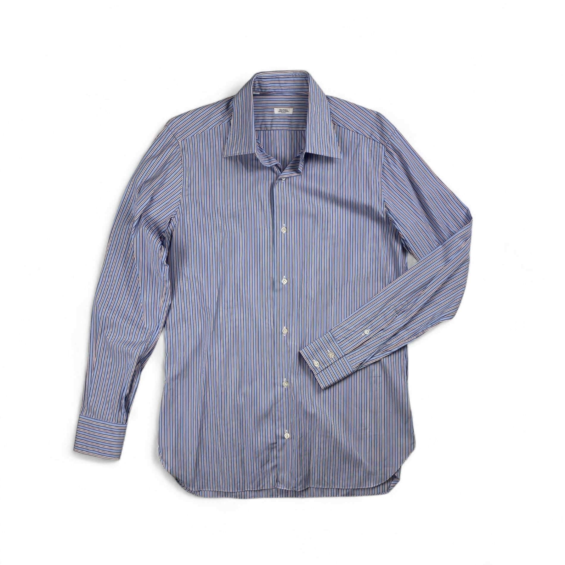 BARBA バルバ / ストライプ ドレスシャツ SIZE:39 15 1/2