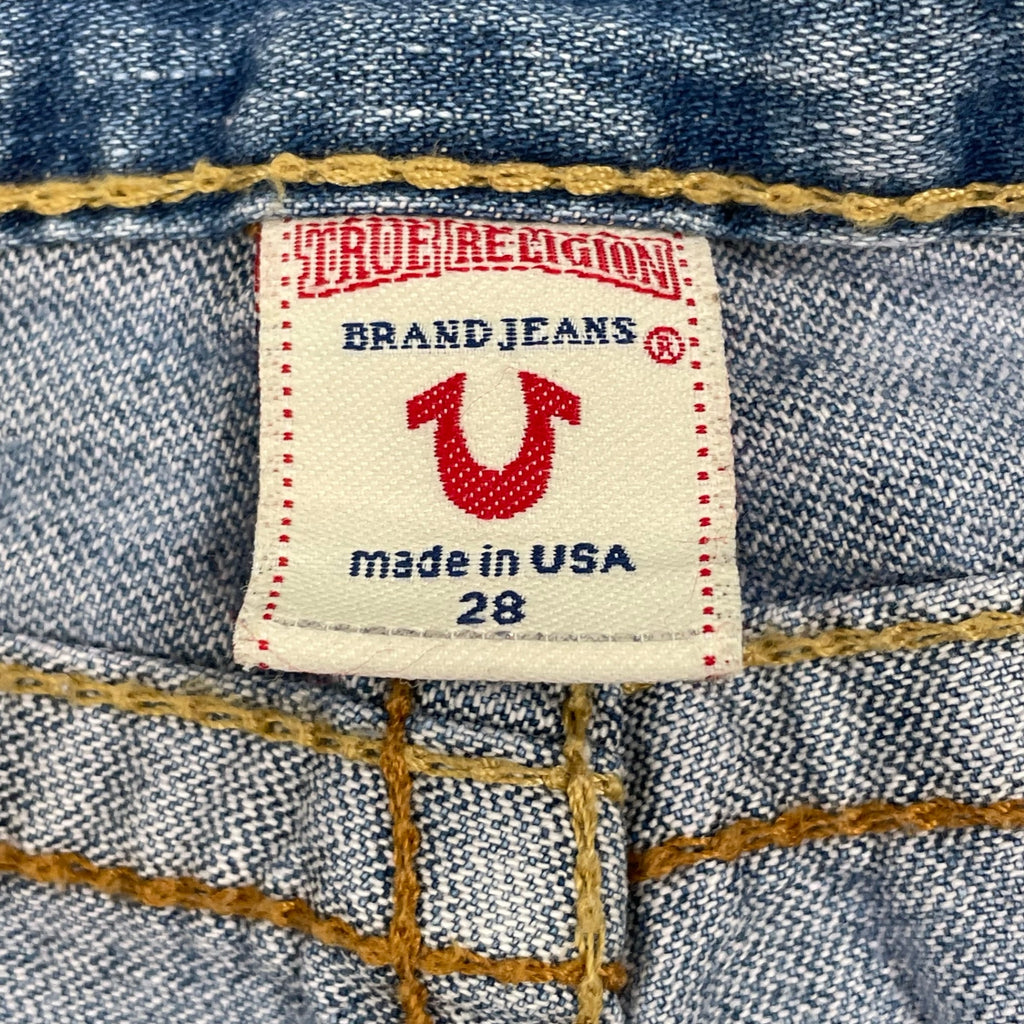 TRUE RELIGION / USA製 JOEY BIG T ダメージ加工フレアデニムパンツ SIZE:28