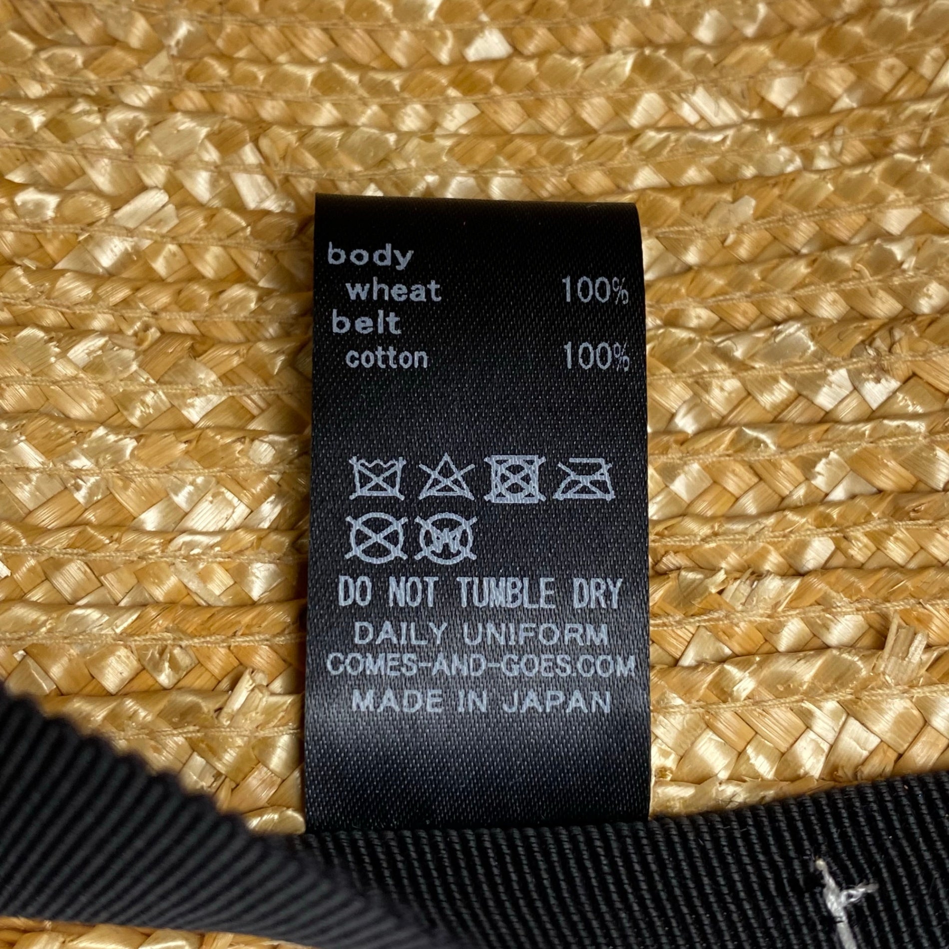 COMESANDGOES / カンカン帽 麦わら帽子 Lサイズ