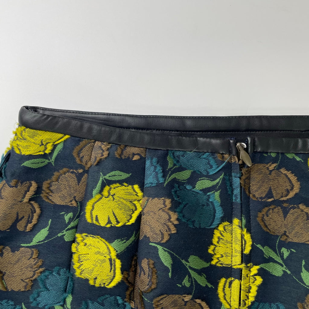 TOMORROWLAND collection トゥモローランドコレクション / カットフラワージャカード Iラインミディスカート 未使用品 参考定価：27,000+tax SIZE:34