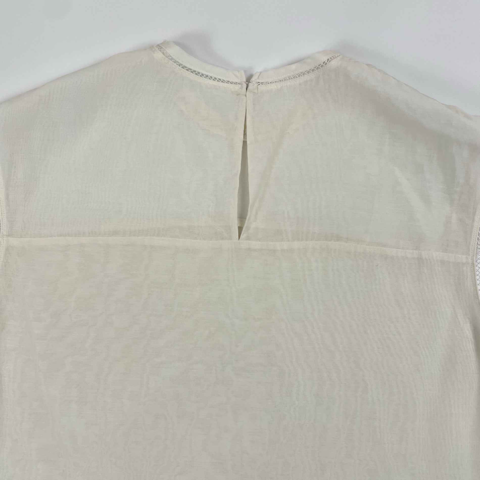 TOMORROWLAND collection トゥモローランド コレクション / コットンシルクオーガンジー ノースリーブブラウス 参考定価：18,000+tax SIZE:36