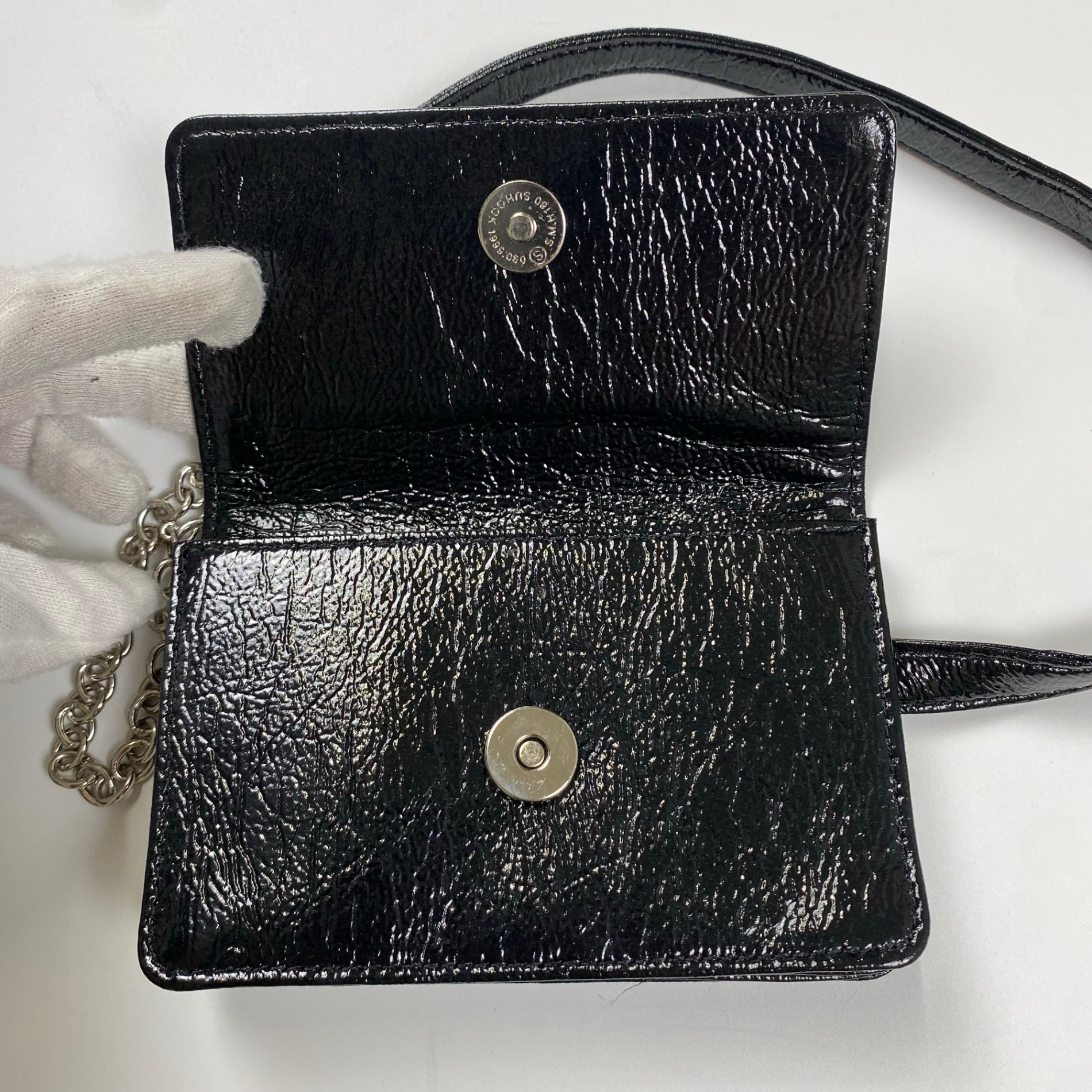 the Virgins ザ バージンズ / チェーンデザインウエストポーチ ボディバッグ ブラック