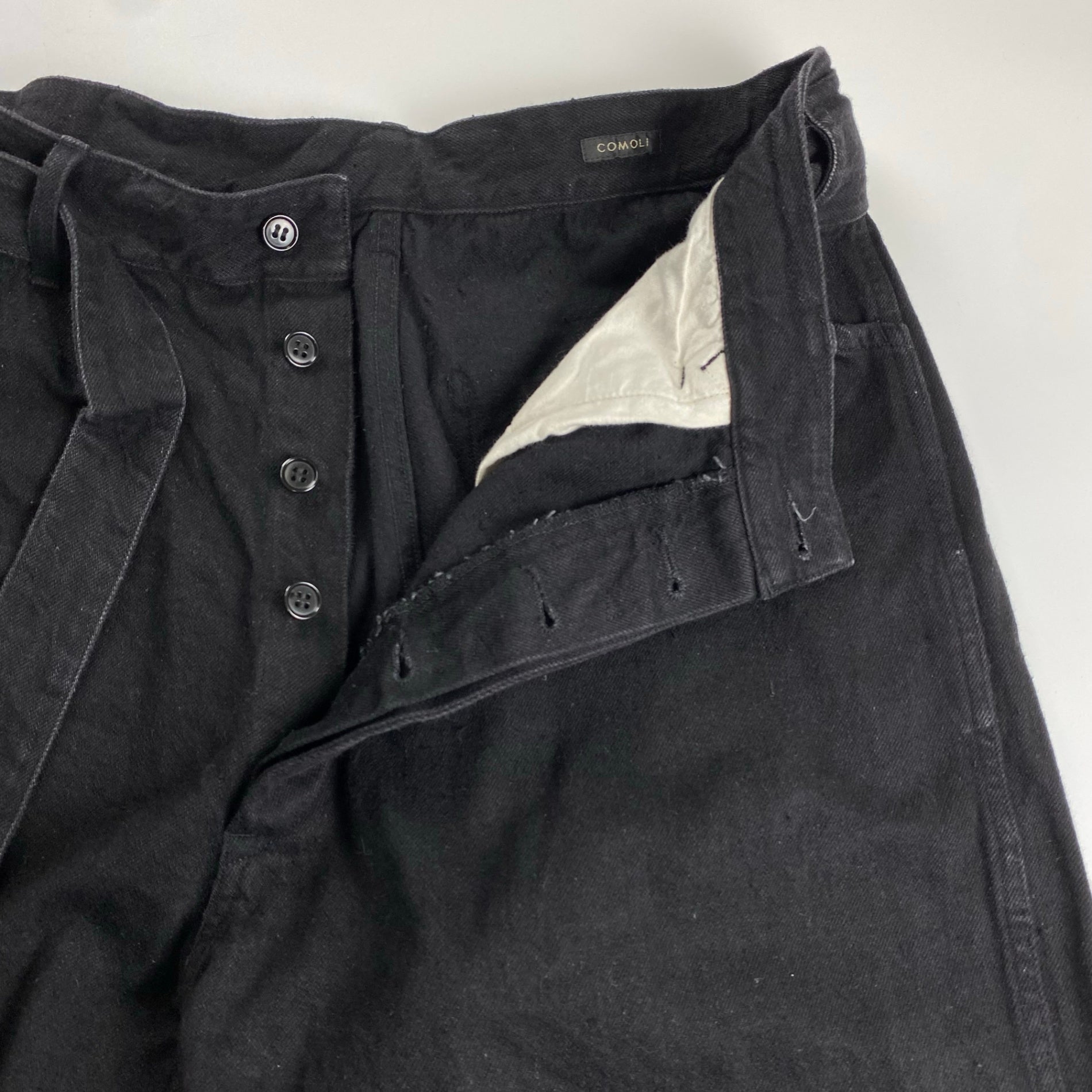 COMOLI コモリ / デニムベルテッドパンツ  A03-03001 SIZE：2