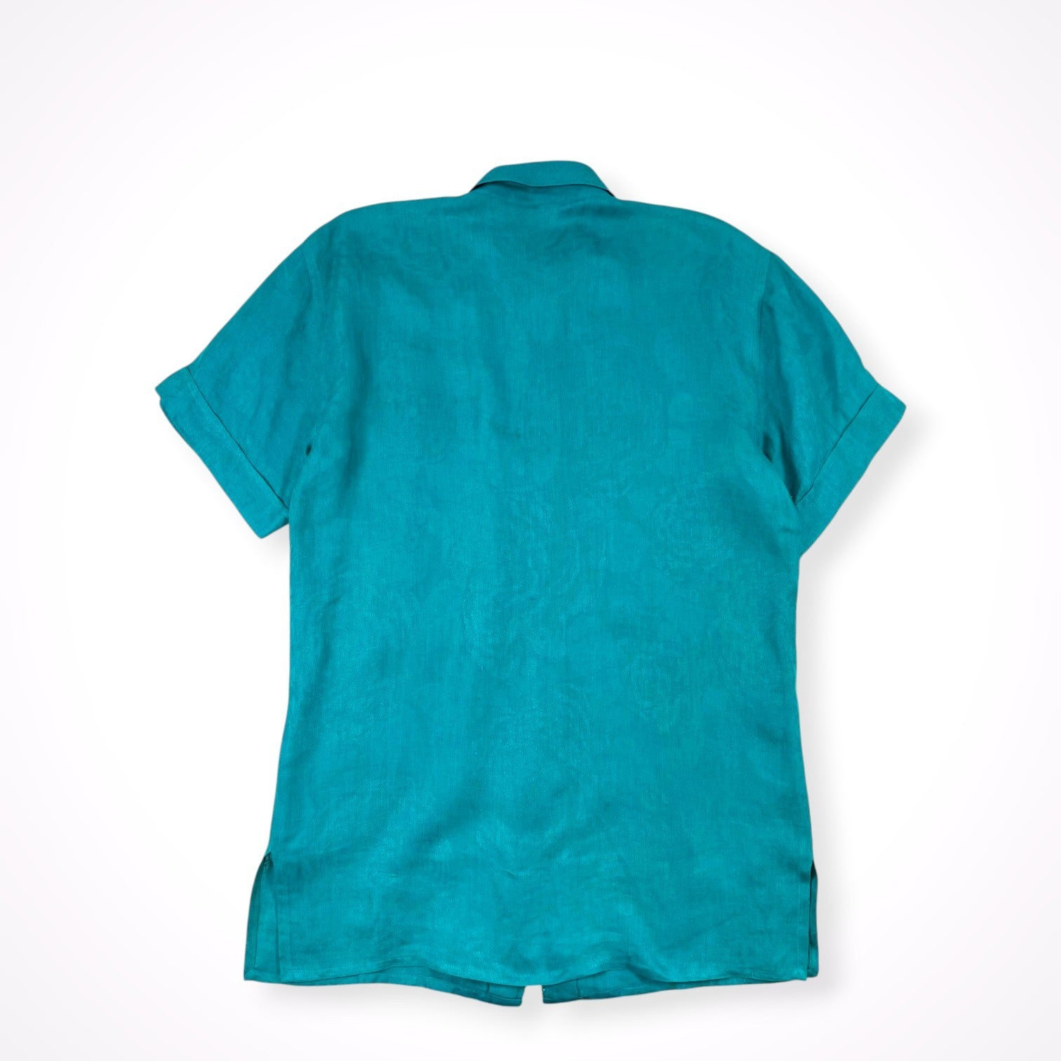 EURO VINTAGE / ヴィンテージシャツ ターコイズブルー SIZE:FREE