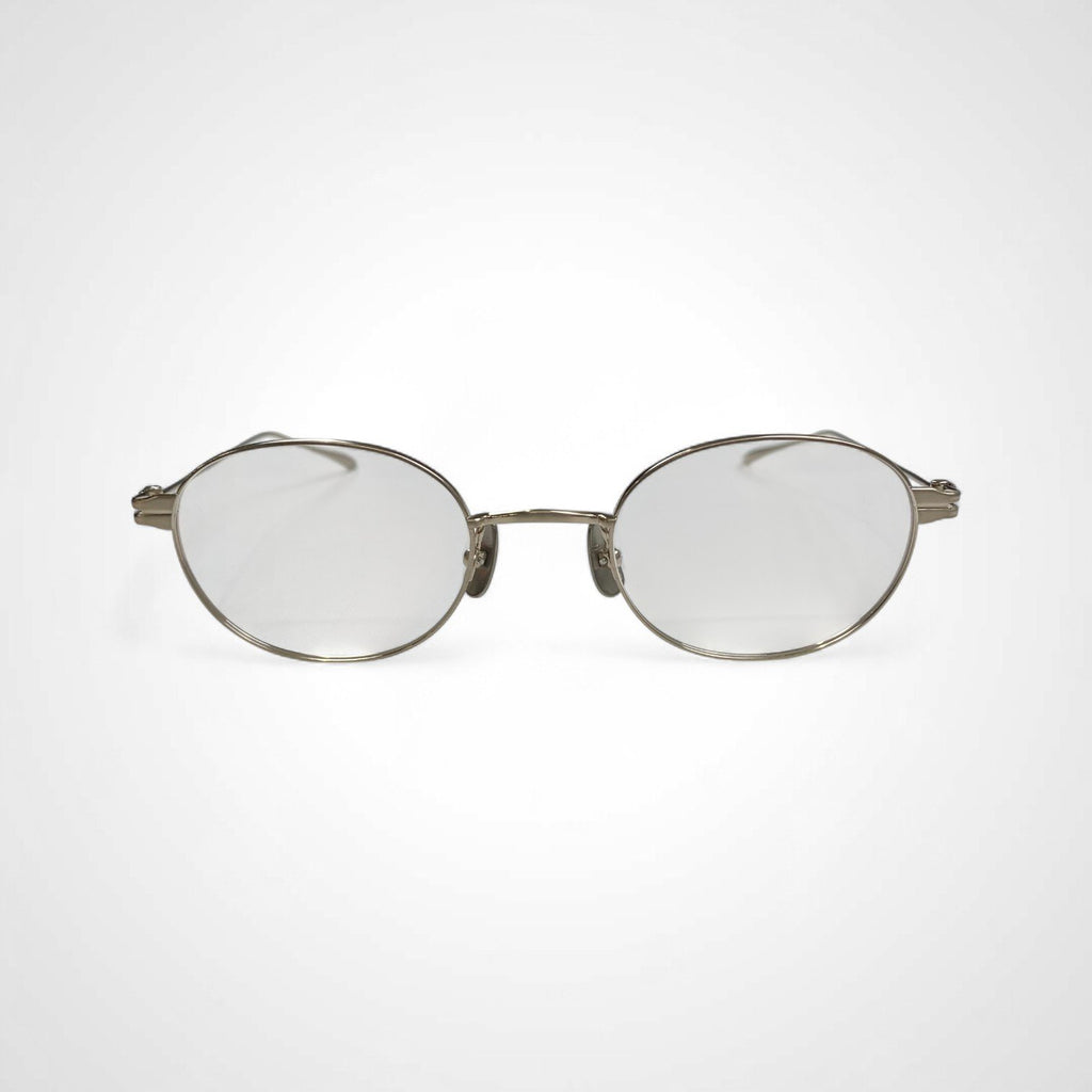 金子眼鏡 「メタルシリーズ」 / オーバルメタル 度なしクリアレンズ 参考定価：46,000+tax SIZE:47□121-139