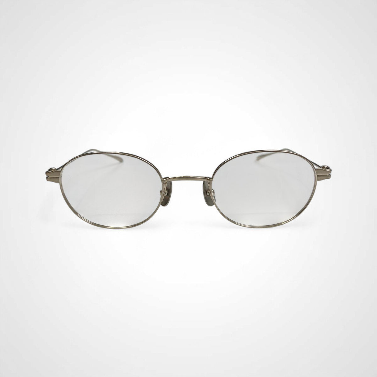金子眼鏡 「メタルシリーズ」 / オーバルメタル 度なしクリアレンズ 参考定価：46,000+tax SIZE:47□121-139