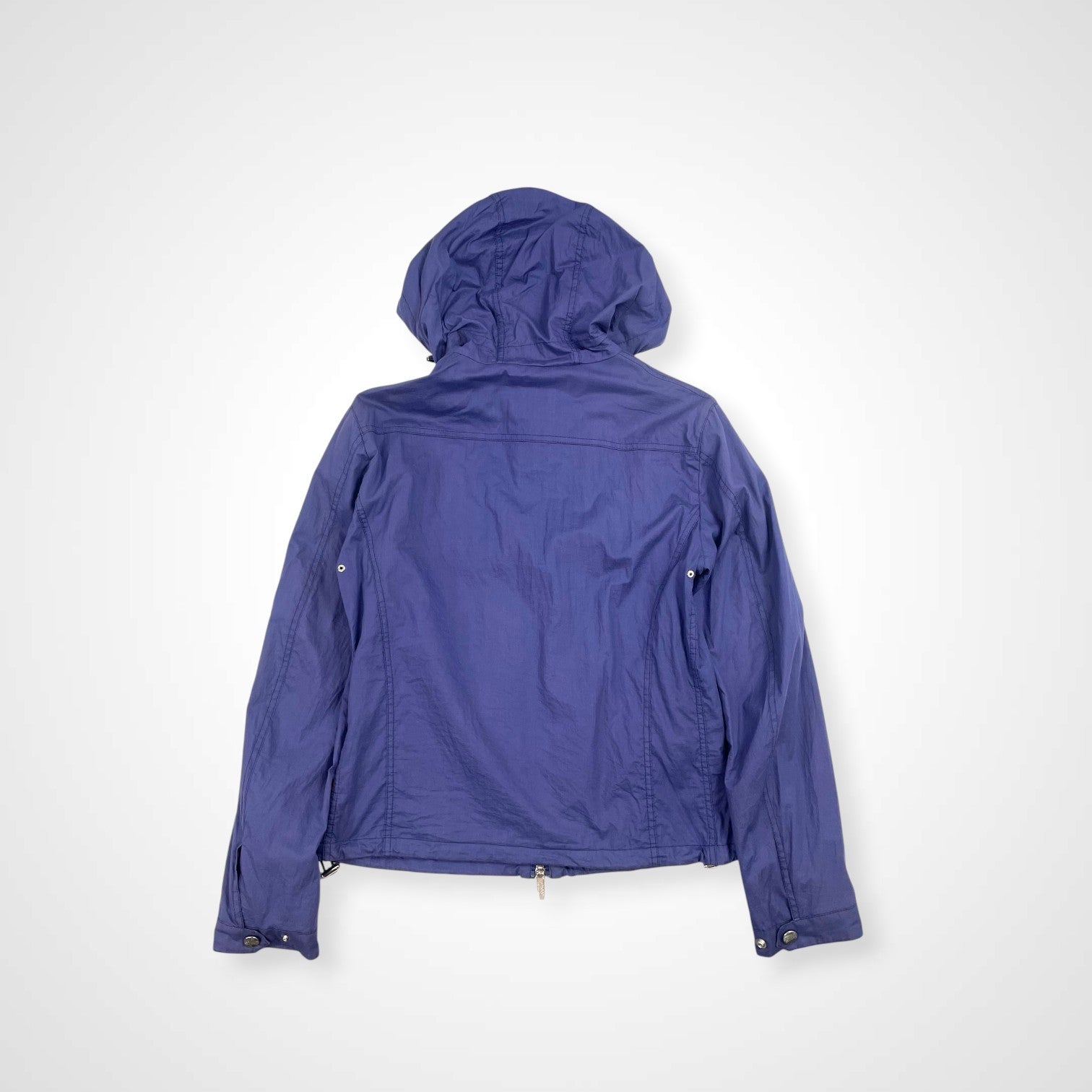 ARMANI COLLEZIONI アルマーニ コレツィオーニ / コットンフーディジャケット ブルー×ホワイト SIZE:46