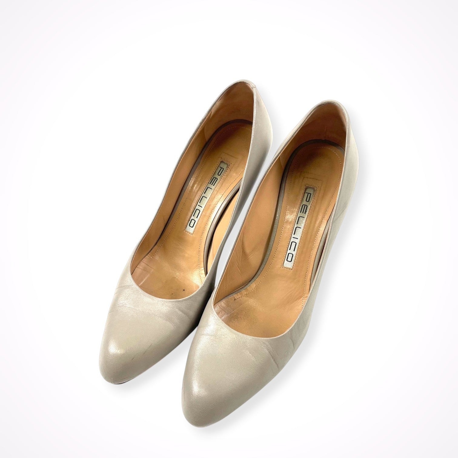 PELLICO / レザーヒールパンプス 参考定価：55,000程度 SIZE：37 1/2
