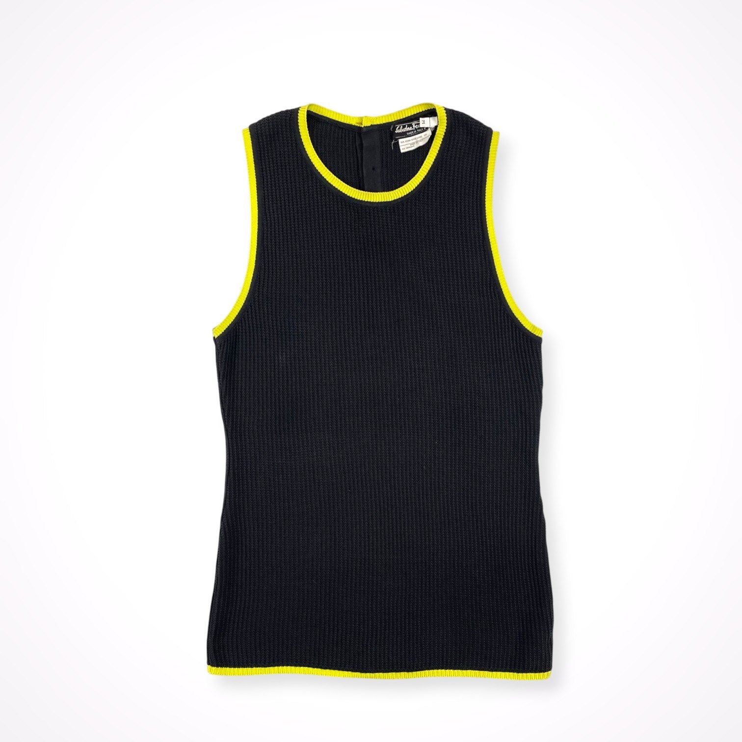 Salvatore Ferragamo / VINTAGE コットンノースリーブニット SIZE:M