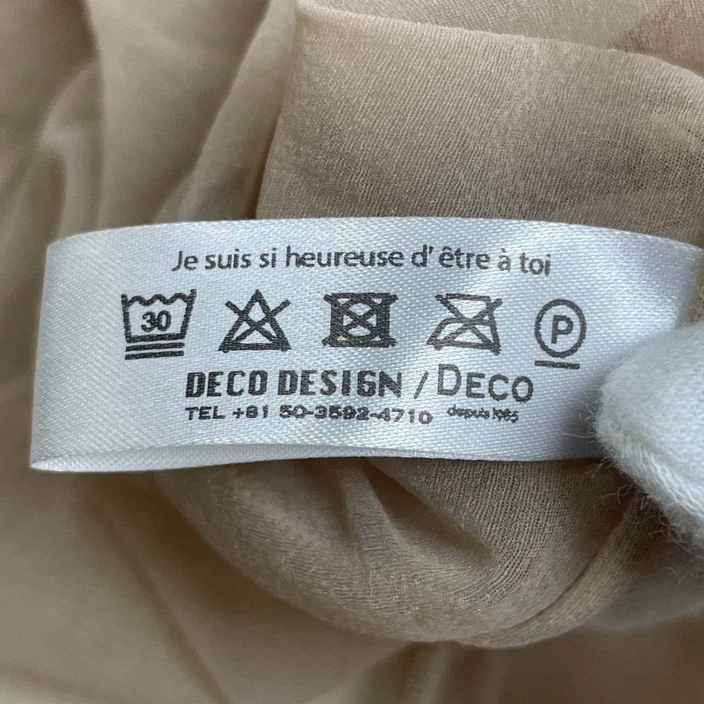 DECO depuis 1985 デコ デュピュイ 1985 / シアーカットソー MADE IN JAPAN 参考定価：22,000+tax SIZE:FREE