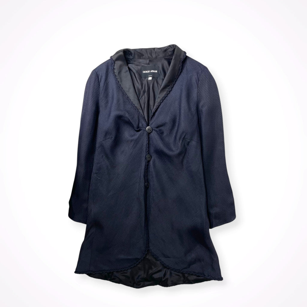 GIORGIO ARMANI / リネンMIXロングジャケット BORGO21 参考定価：350,000程度 SIZE:44
