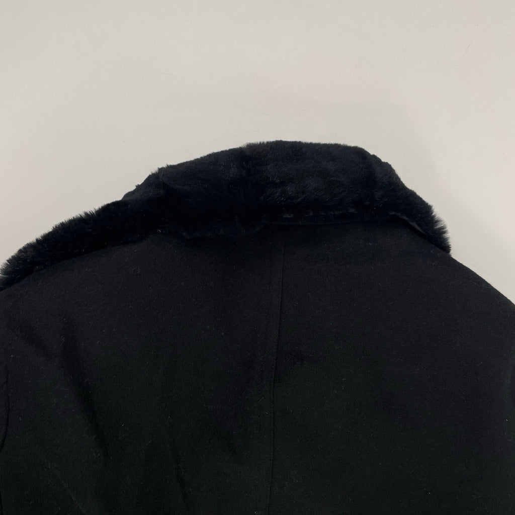 BURBERRY BLACK LABEL / ファー付メルトンショートコート 参考定価：100,000程度 SIZE:L