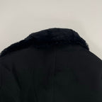 BURBERRY BLACK LABEL / ファー付メルトンショートコート 参考定価：100,000程度 SIZE:L