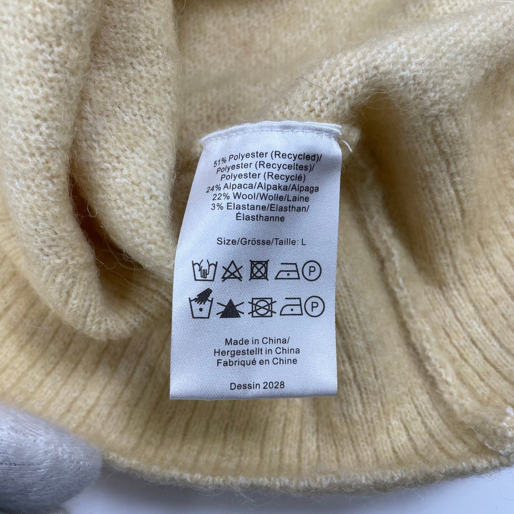 BAUM UND PFERDGARTEN バウムウンドヘルガーテン / アルパカMIXクロップドニット バルーンスリーブ BEAMS取扱い 参考定価：35,000程度 SIZE:L