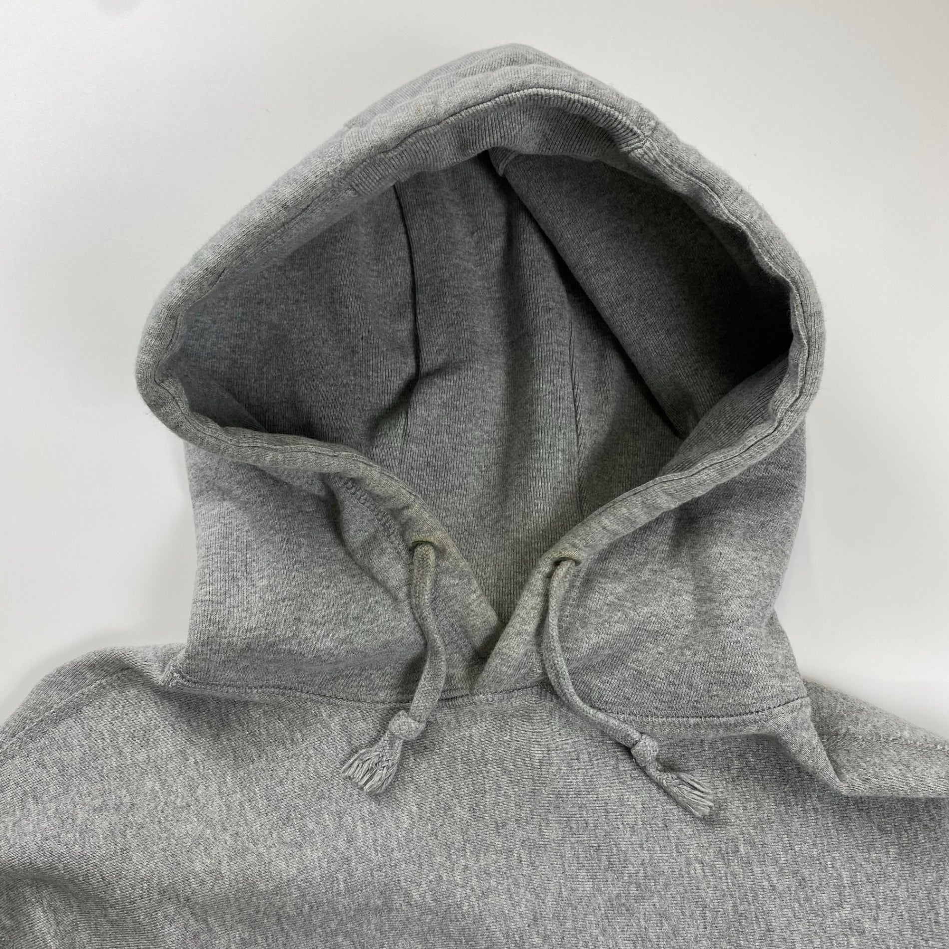 FTC エフティーシー / ボックスロゴ フーディ パーカー オレンジ×グレー SIZE:M