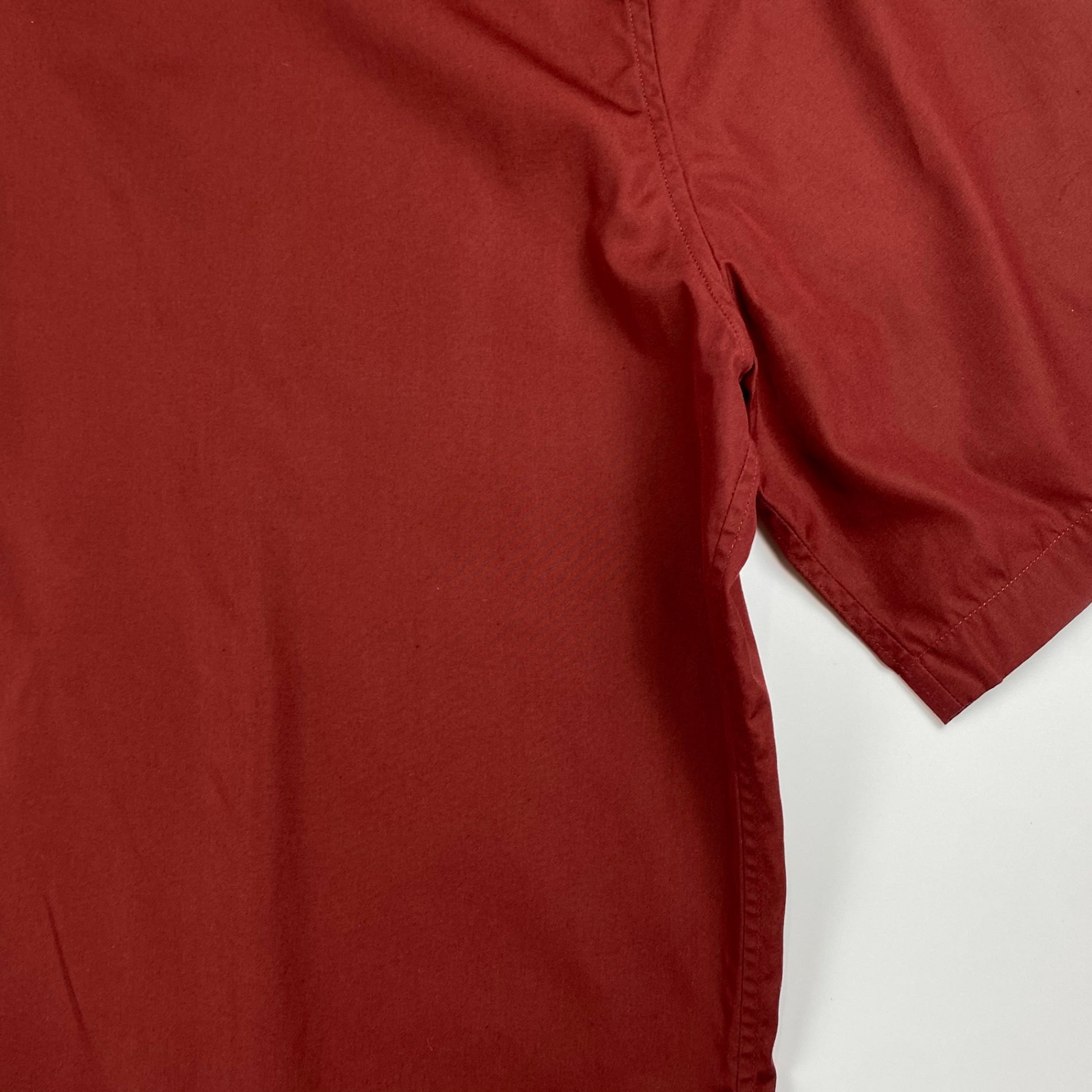 【美品】 HERMES エルメス / 半袖 ハイドボタン デザイン シャツ SIZE:40（L程度）