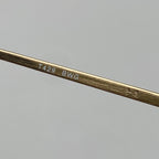 【極美品】 金子眼鏡 × 井戸多美男 職人シリーズ / サンプラチナ アンダーリム 度なしクリアレンズ T429 BWG 参考定価：52,000+tax