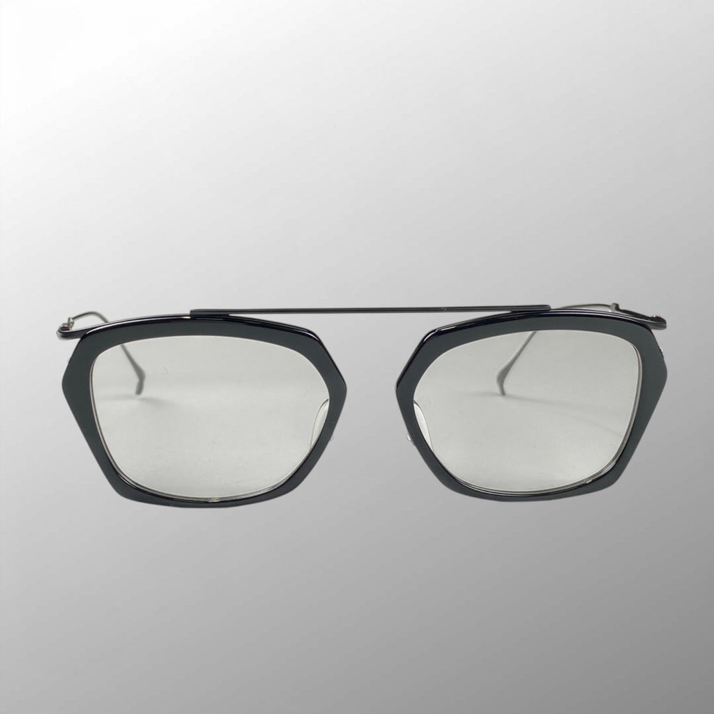 【極美品】 ISSEY MIYAKE × 金子眼鏡 / HEXAGON-S アイウェア 度なしクリアレンズ SIZE：52□17