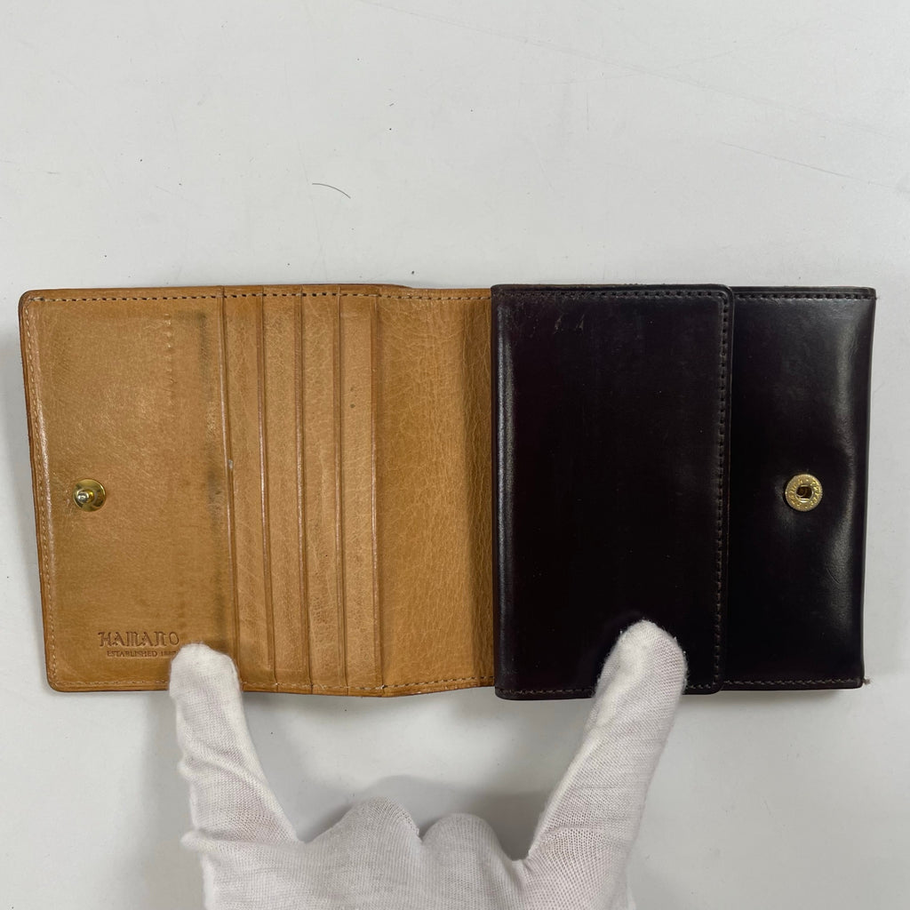 HAMANO / コードバン2つ折りウォレット ヴィンテージボルドー 参考定価：36,000程度