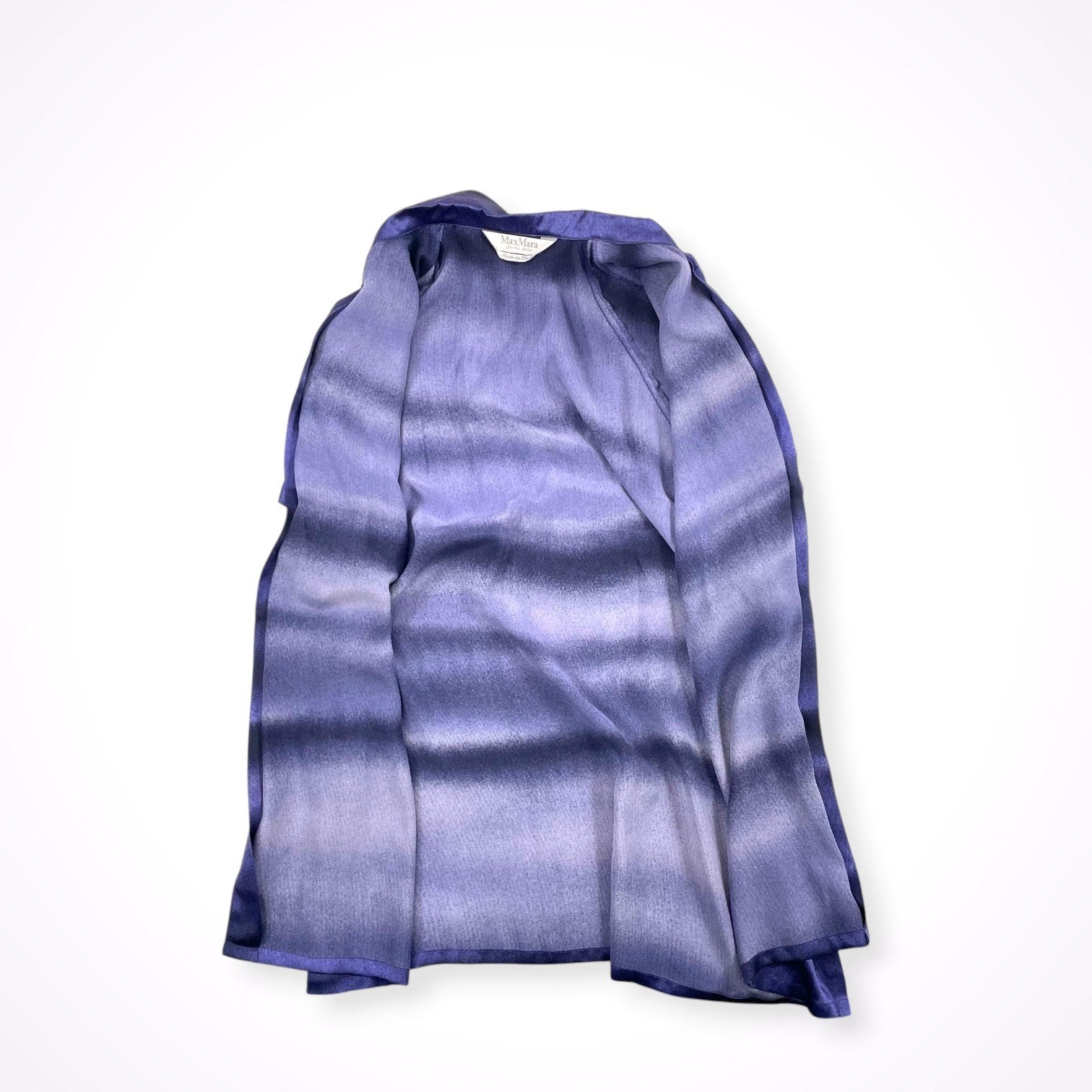 Maxmara / シルク グラデーションボーダーシャツ 参考定価：100,000程度 SIZE:40