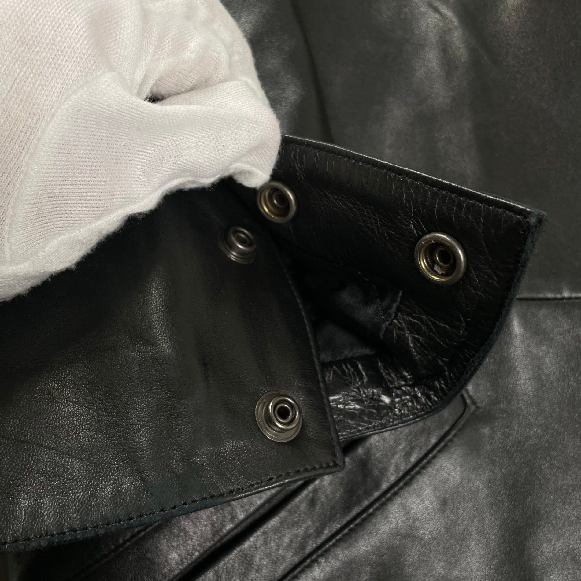 CLAUDE MONTANA クロードモンタナ / アーカイブレザーコート ブラック SIZE:36