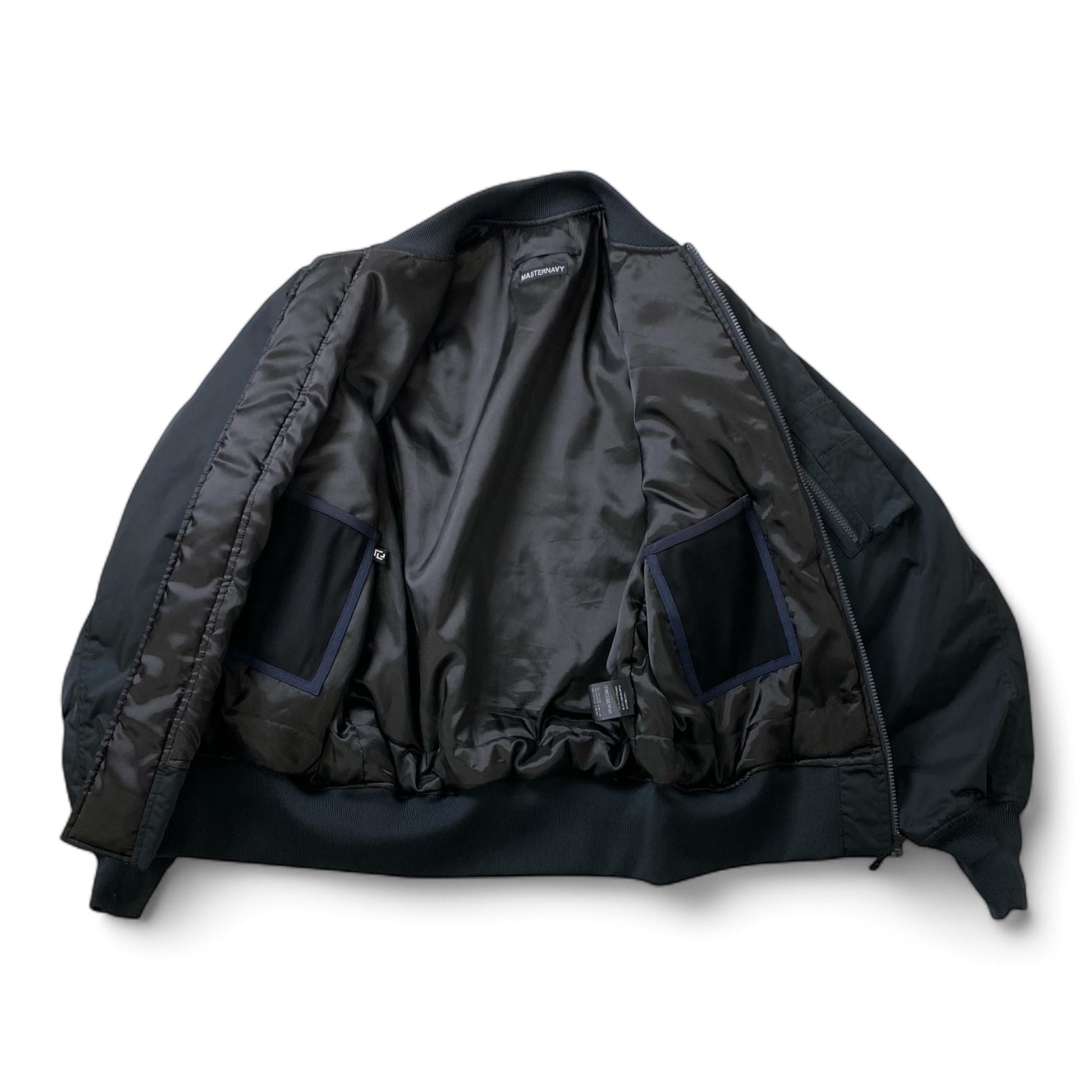 【極美品】RAMIDUS ラミダス FRAGMENT フラグメント MASTERNAVY マスターネイビー MA-1 BOMBER JACKET ジャケット ブルゾン サイズM
