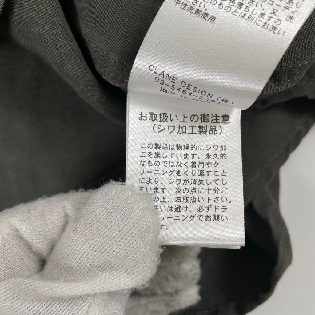 CLANE HOMME / ボックスワイドリネンシャツ 参考定価：28,000+tax SIZE:2