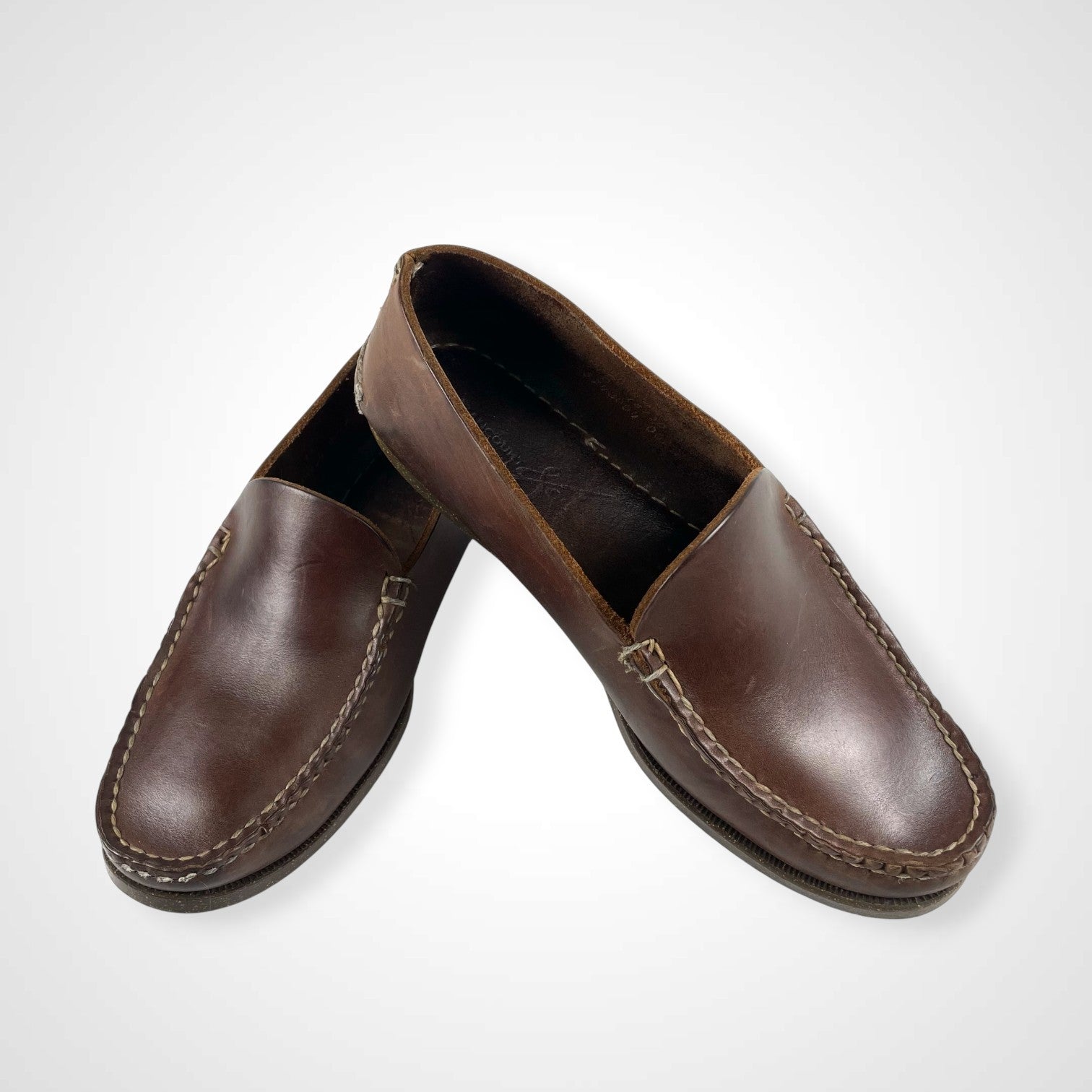 RANCOURT × BEAMS PLUS ランコート ビームスプラス / レザーローファー Collarless Venetian Loafer Chromexcel 参考定価：50,000+tax SIZE:7(実質サイズ26.5-27cm程度)