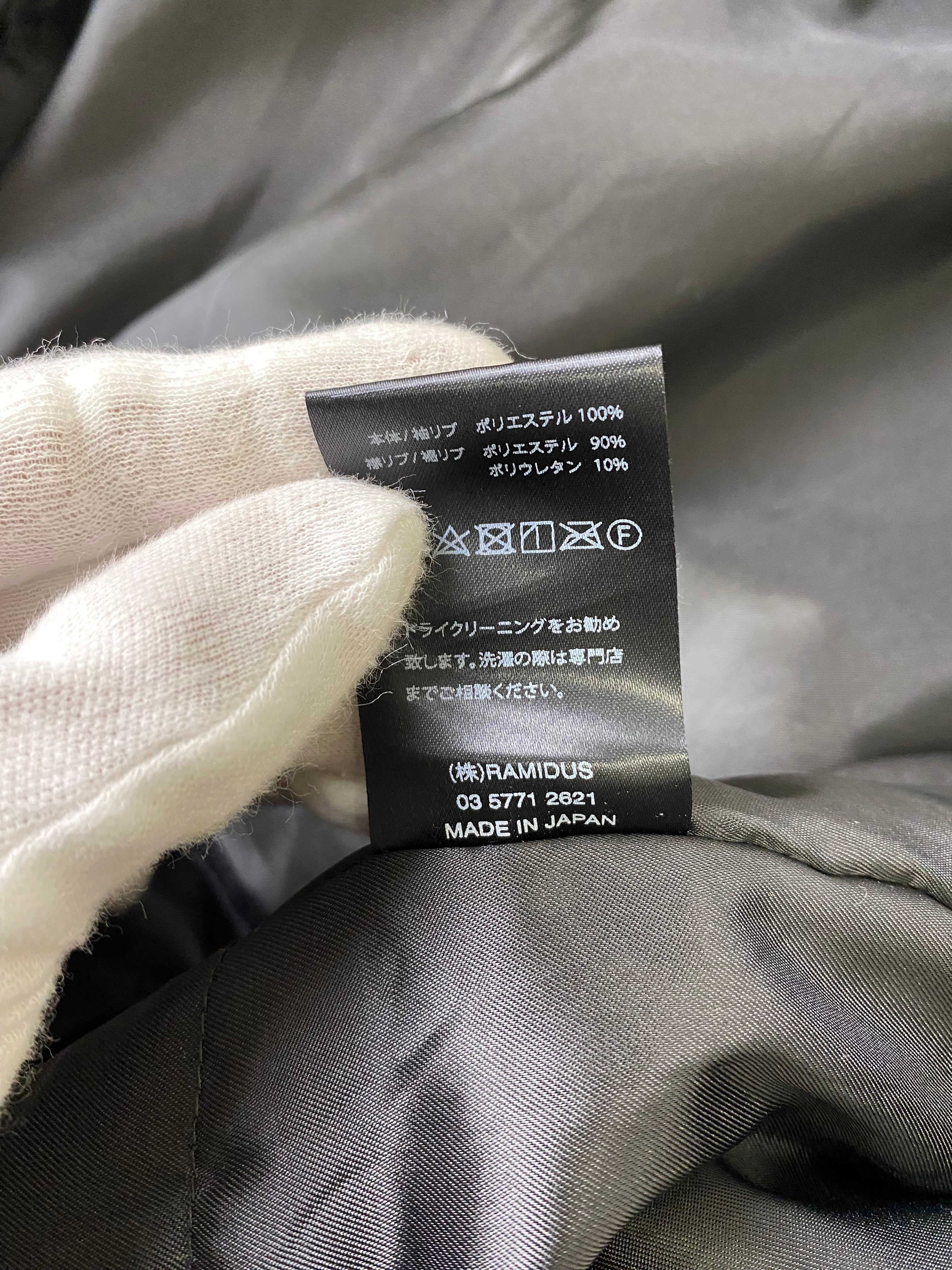 【極美品】RAMIDUS ラミダス FRAGMENT フラグメント MASTERNAVY マスターネイビー MA-1 BOMBER JACKET ジャケット ブルゾン サイズM