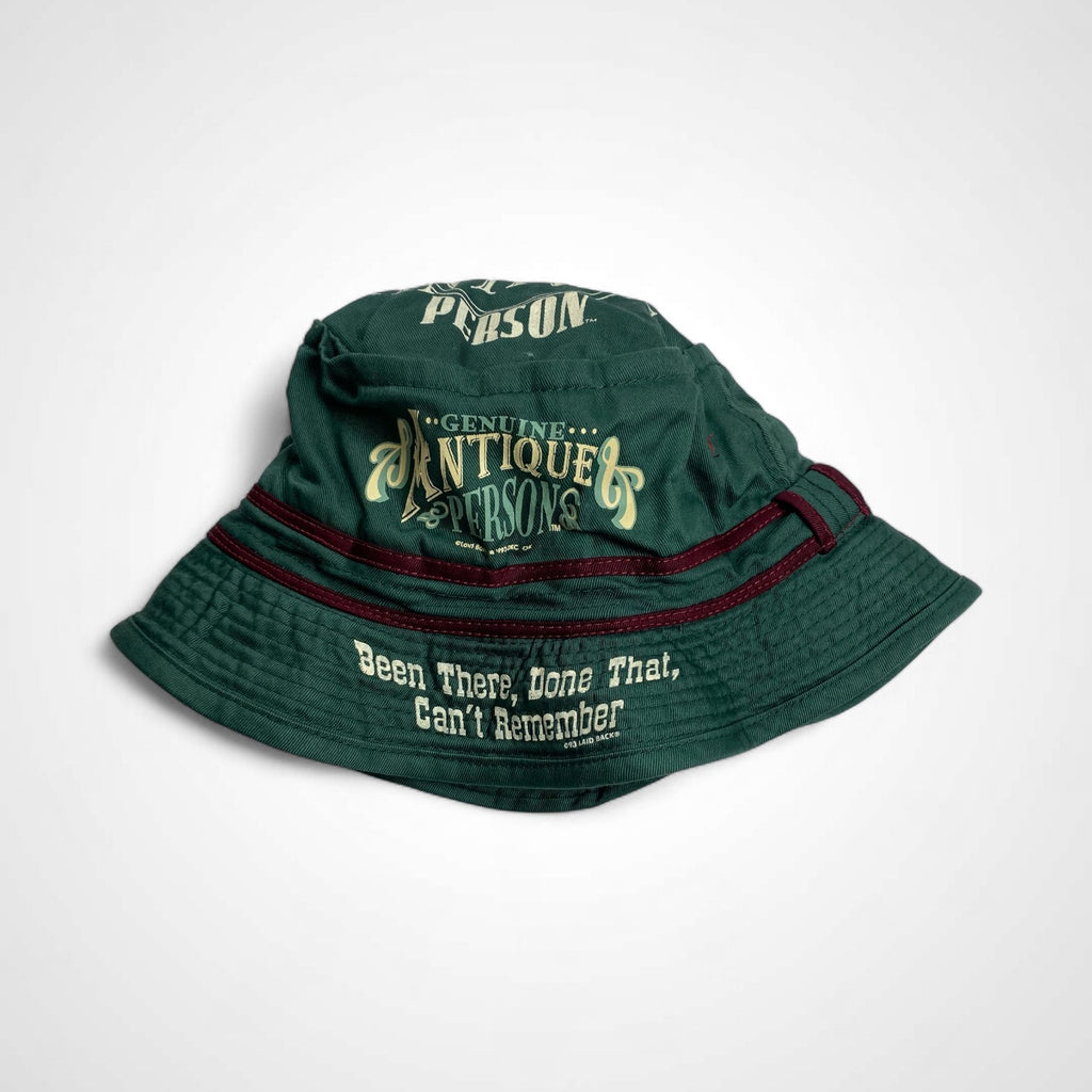 VINTAGE ヴィンテージ / 90s GENUINE ANTIQUE PERSON バケットハット 缶バッジ付