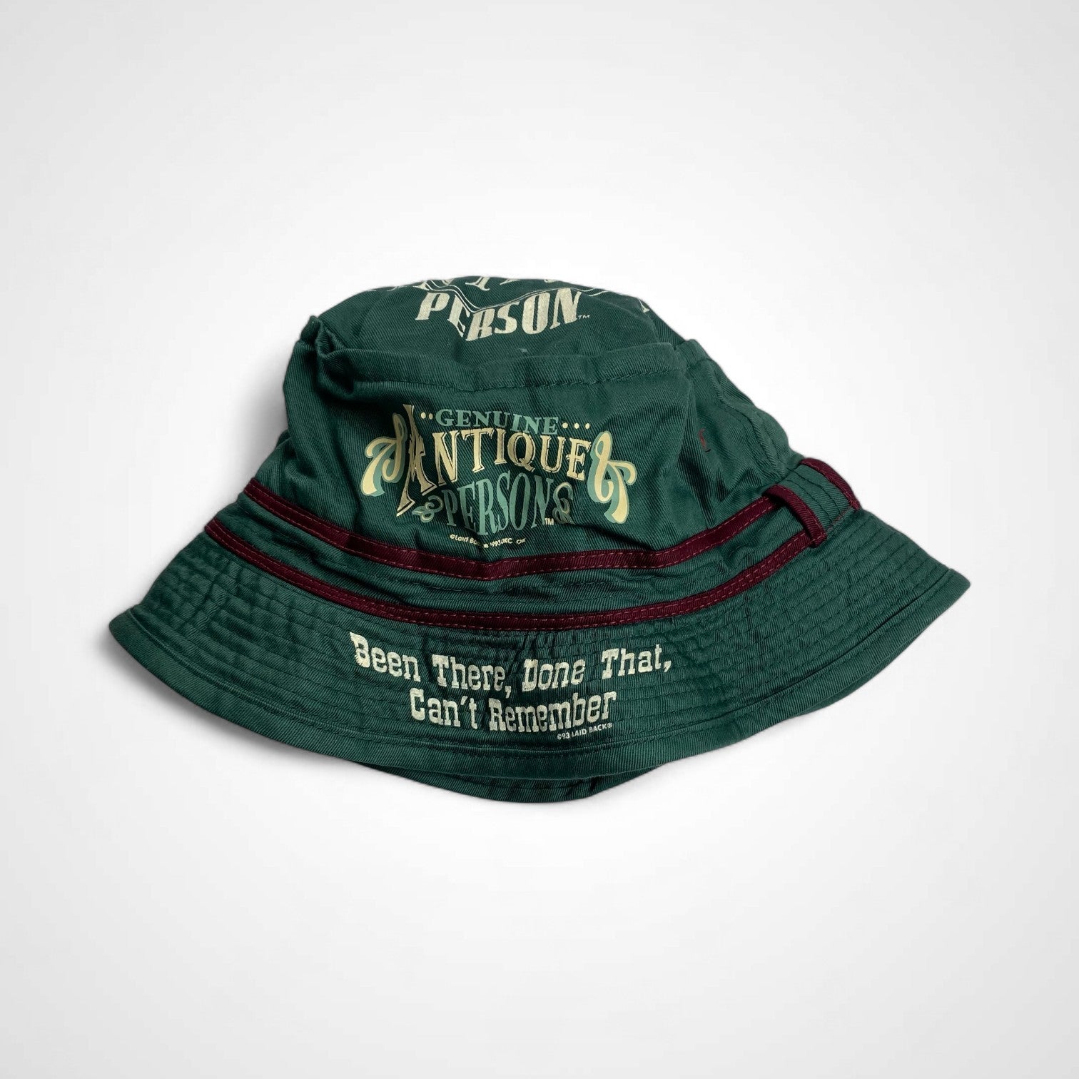 VINTAGE ヴィンテージ / 90s GENUINE ANTIQUE PERSON バケットハット 缶バッジ付